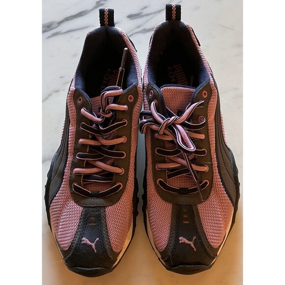 Puma 181376-11 Women's Cell Running Sneakers Shoes Pink & Gray Size 8 EUC - Picture 1 of 9